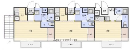ビーライン広瀬[1R/21.71m2]の間取図