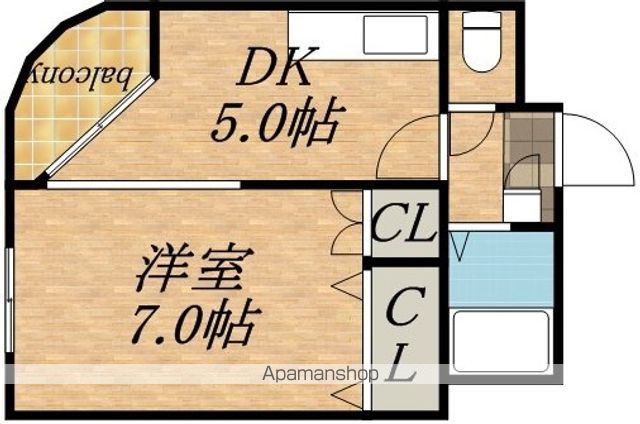エンドレス三井南6条の間取り写真