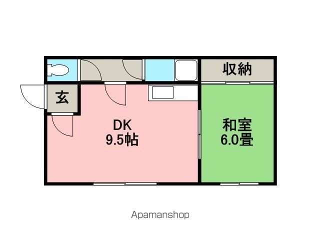 コーポ香川の間取り写真