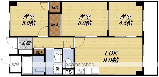 久光マンションの間取り写真