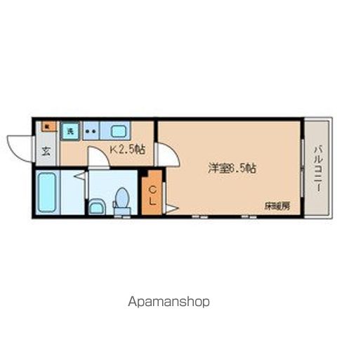 【杉並区西荻南のマンションの間取り】