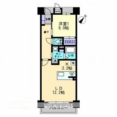 【アルファライフ博多プレシャスの間取り】