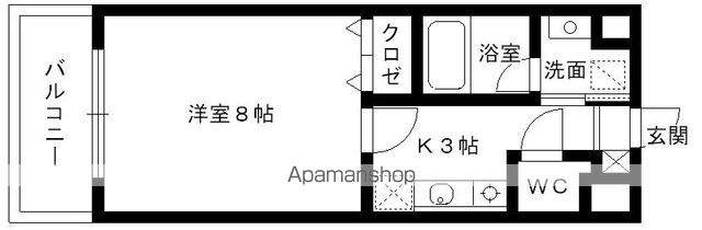 【福岡市東区三苫のマンションの間取り】