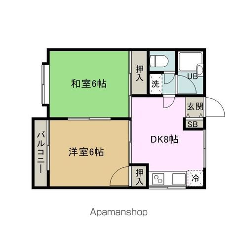 アンジュI番館の間取り写真