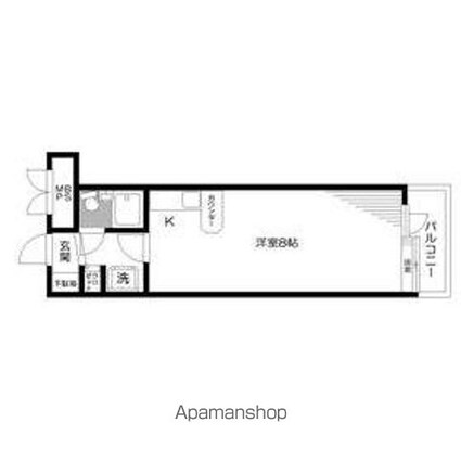 日神パレステージ哲学堂[1R/20.67m2]の間取図