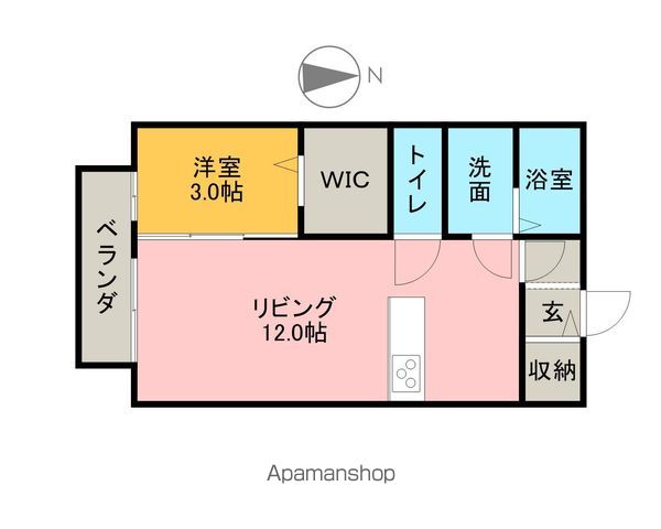 ヴィラ ソレイユの間取り写真
