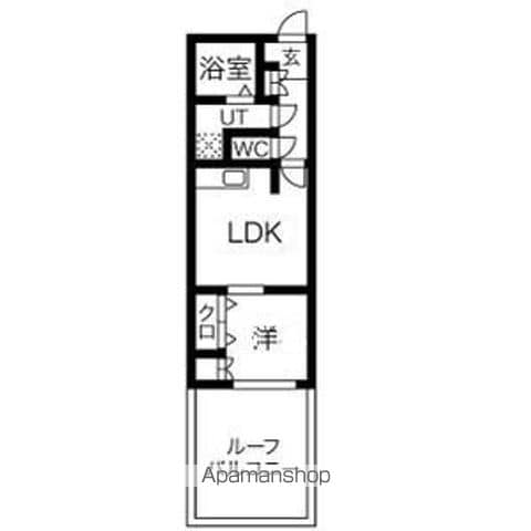 ローズマンション第二博多 403 ｜ 福岡県福岡市博多区博多駅南３丁目15-30（賃貸マンション1LDK・4階・31.68㎡） その2