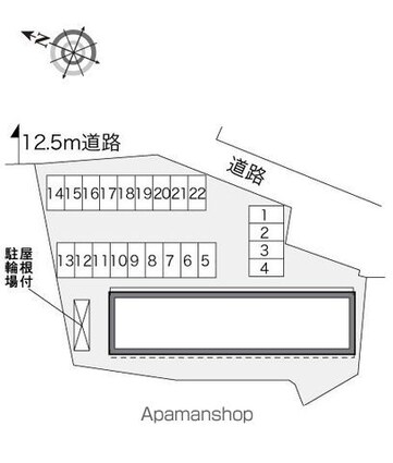 レオパレス馬場[1K/28.02m2]の配置図