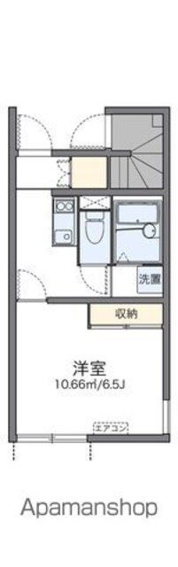 レオネクストソレビータＮ[1K/23.27m2]の間取図