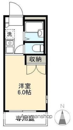 ピア三条北[1R/19m2]の間取図