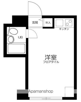 日興パレス渋谷[1R/16.78m2]の間取図