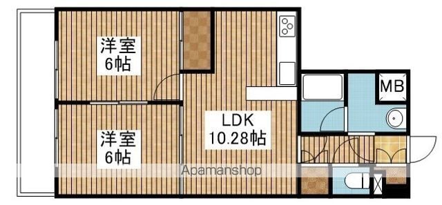 トーカンマンション東中通の間取り写真