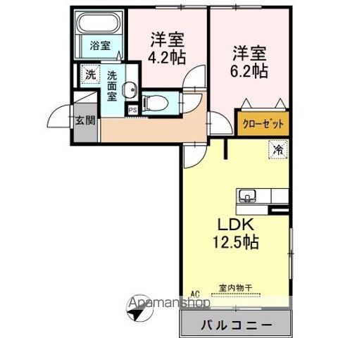 DーROOM地行の間取り写真
