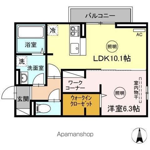 ナーブ屋島 A棟の間取り写真