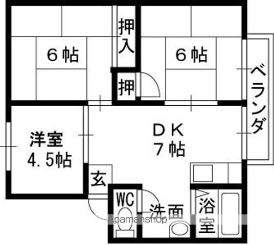 シャインハヤミの間取り写真