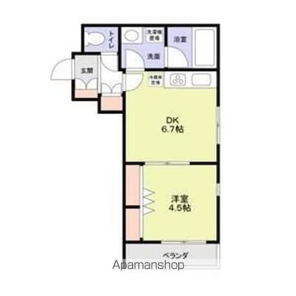 モンレーヴ本駒込[1DK/32.89m2]の間取図