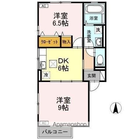 リビングタウン高岡 A棟の間取り写真