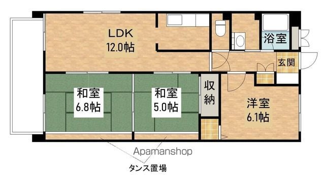 コープ野村京山の間取り写真
