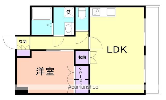 和歌山市北のハイツの間取り