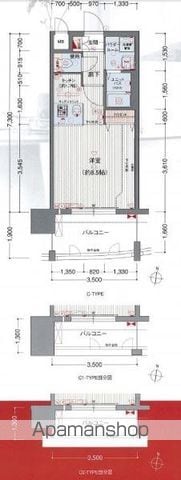 プレサンス名古屋駅前ヴェルロードの間取り写真