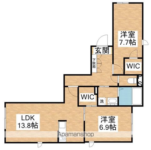 府中市府中町のマンションの間取り