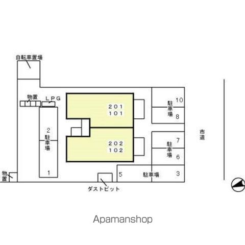 コンフォールⅢ 102 ｜ 岐阜県岐阜市一日市場北町5-12（賃貸アパート1LDK・1階・45.80㎡） その17