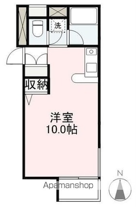 セイントグレース[1R/27.07m2]の間取図
