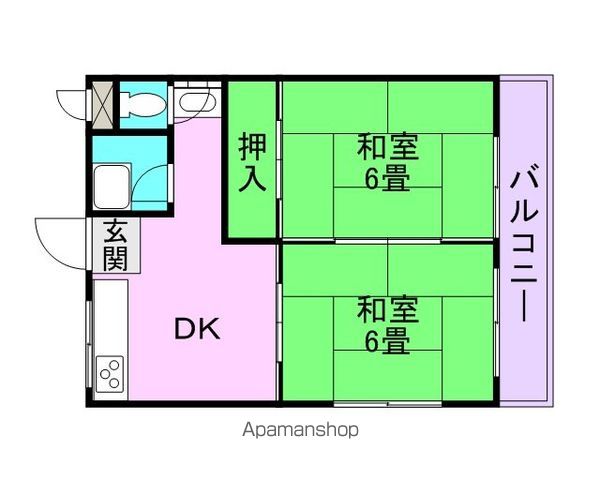 ヴィラ東田の間取り写真