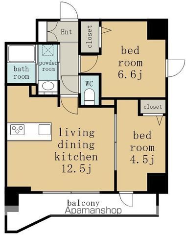 S−RESIDENCE高岳CLARITYの間取り写真