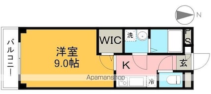 サンサン・コート[1K/29.85m2]の間取図
