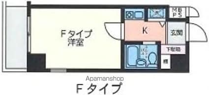 ＳーＦＯＲＴ錦糸町[1K/20.19m2]の間取図