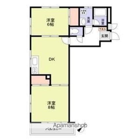 ＡＺ　ＦＬＥＮＣＨＩＲ　ＲＥＳＩＤＥＮＣＥ 102 ｜ 東京都立川市富士見町４丁目15-3（賃貸マンション2DK・1階・51.16㎡） その2