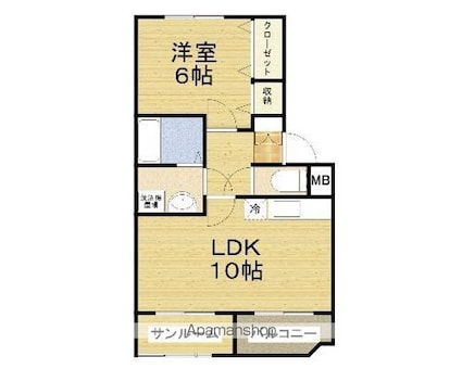 プルミエールクラス[1LDK/46.02m2]の間取図