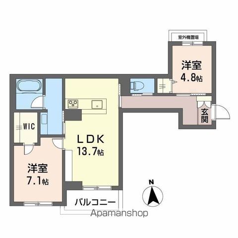 チェルシー 西津田 EASTの間取り写真