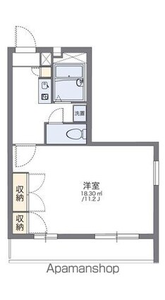 レオパレスパストラル[1K/29.81m2]の間取図