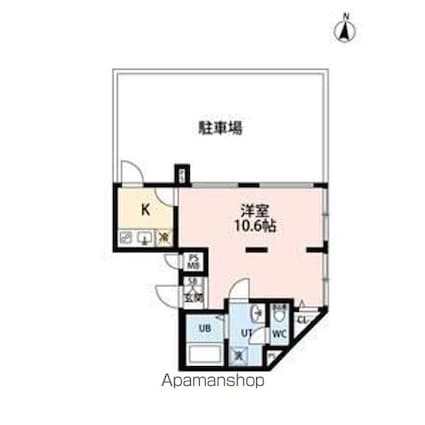ＰＡＲＫ　ＬＩＬＡ住吉[1K/30.41m2]の間取図
