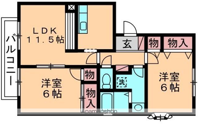 ラフィネ Cの間取り写真