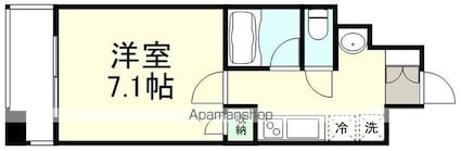 プレノ榴岡[1K/24.03m2]の間取図