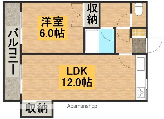 【立川市富士見町のマンションの間取り】