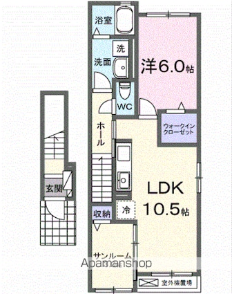 ル・グラン太田　Ⅰ[1LDK/48.91m2]の間取図