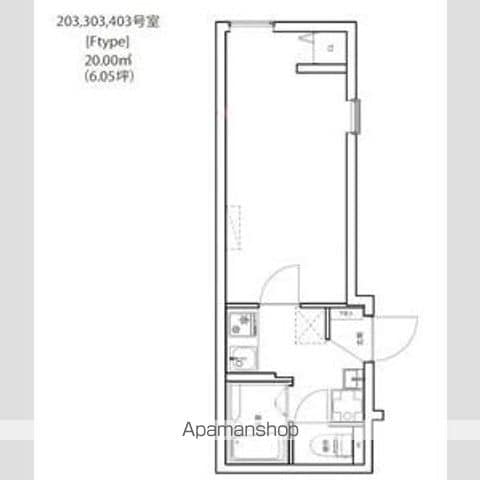 フラシア鶯谷の間取り