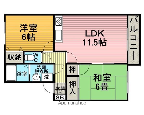 豊友スカイハウスの間取り写真