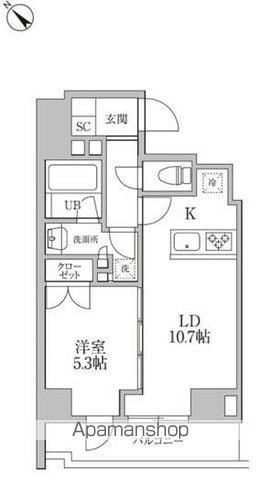 レジディア文京本郷Ⅲの間取り