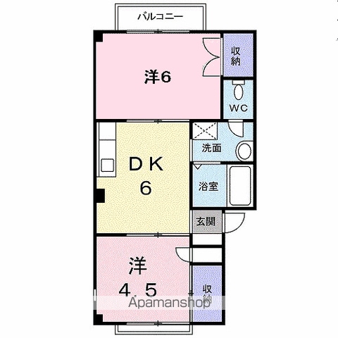 サンライズ富田の間取り写真