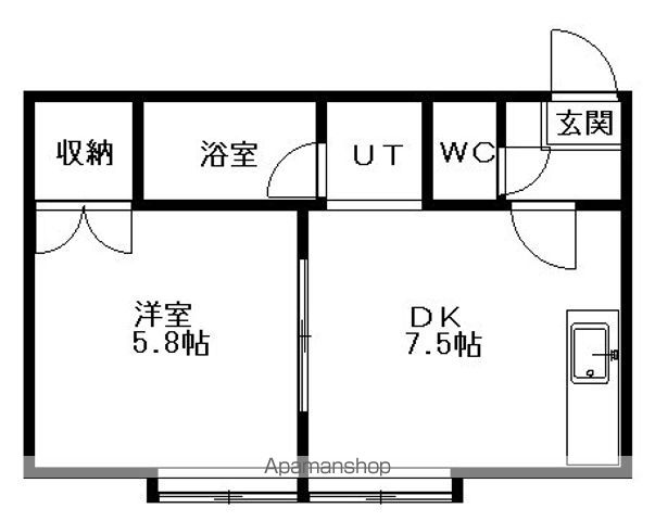 アルカディア発寒南の間取り写真