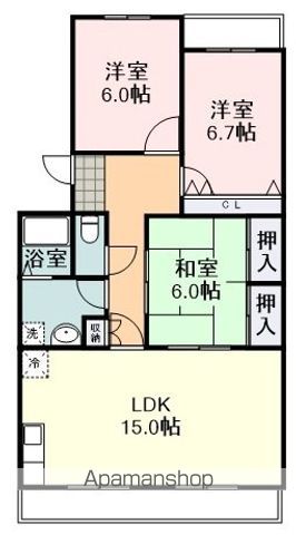 キャッスルMRの間取り写真