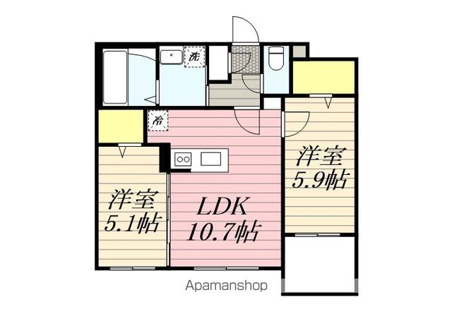 SーRESIDENCE二十四軒AVELISの間取り写真