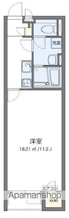 香川県丸亀市津森町[1K/31.69m2]の間取図