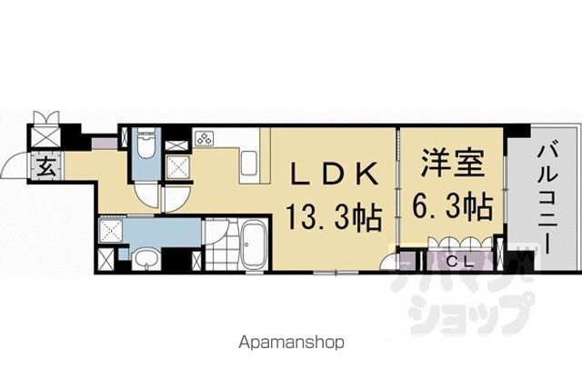 リーガル京都堀川中立売IIの間取り写真