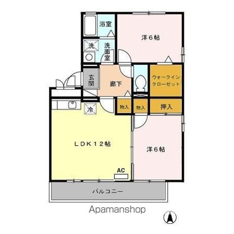 セジュール早水 I号館の間取り写真